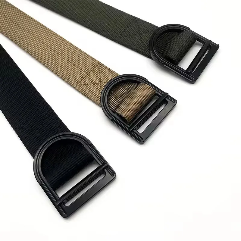 China Factory Woven Nylon Belt — Black view 2