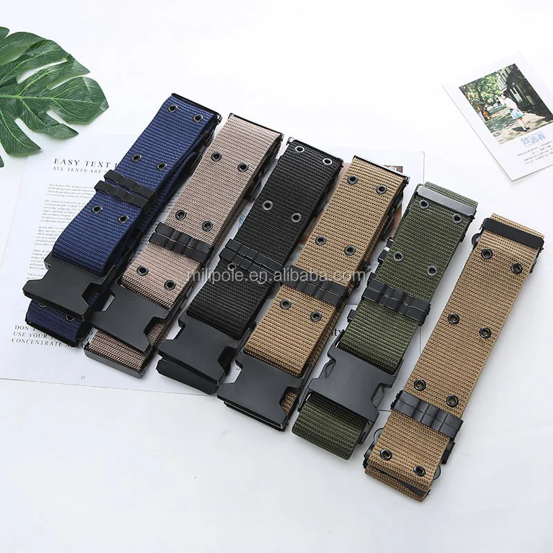 Sailcloth Belt Woven Tactical — Black view 2