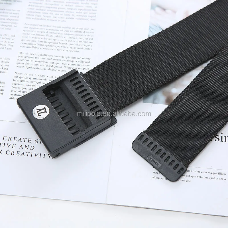 Sailcloth Belt Woven Tactical — Black view 3