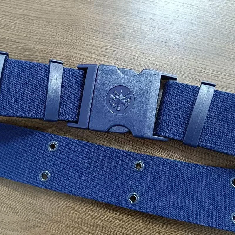 Fire Rescue Woven Plastic Buckle Belt — Black view 4