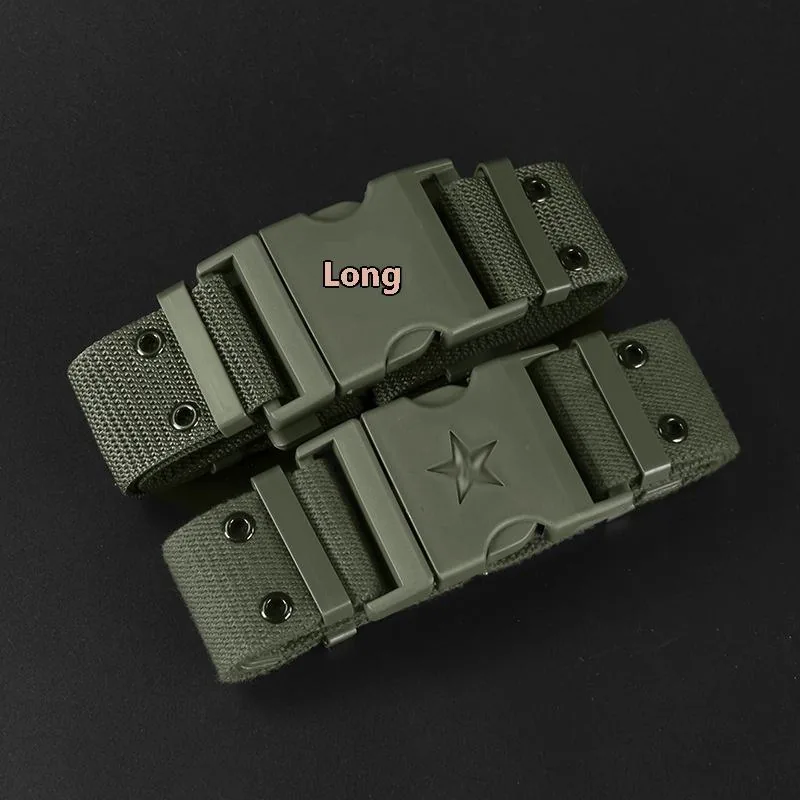 Canvas Woven Tactical Training Belt — Black view 4
