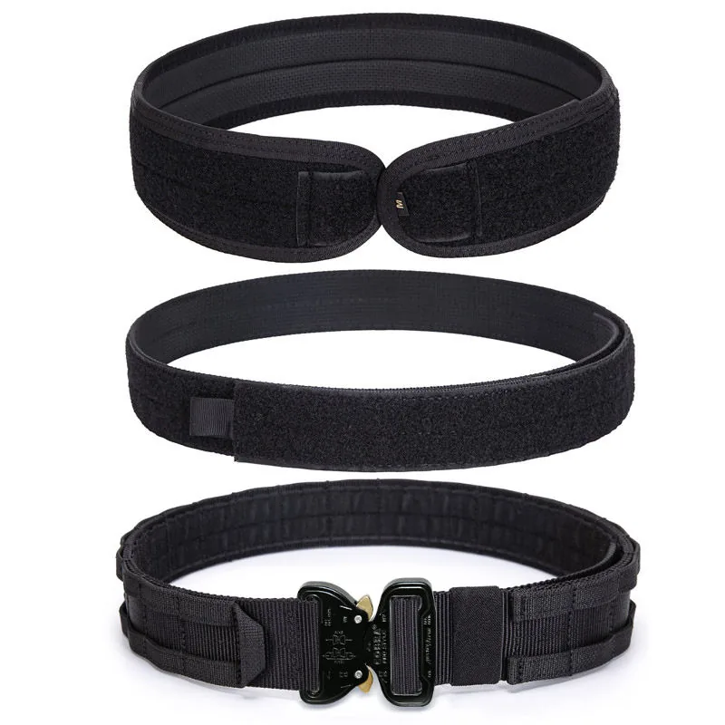 1000D Nylon Alloy Tactical Belt — Black view 4