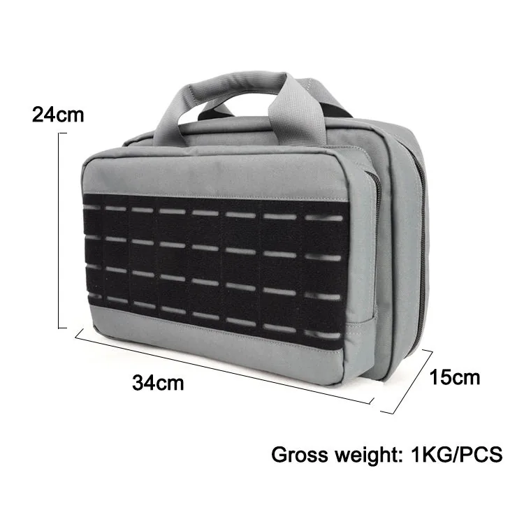 Lockable Tactical Gun Range Bag with Double Pockets view 2