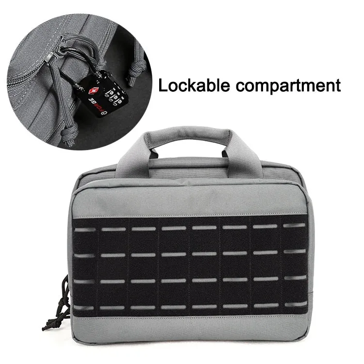 Lockable Tactical Gun Range Bag with Double Pockets view 4