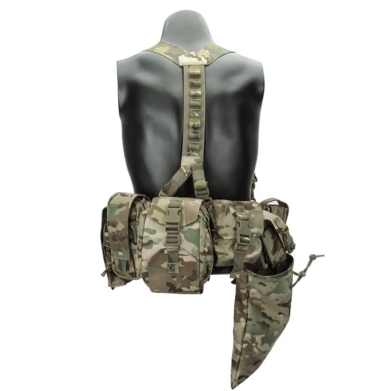 Camouflage Hunting MOLLE Magazine Pouch Set with Chest Pack — Tactical Accessories