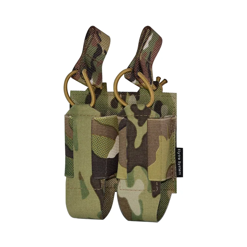 Double 9mm Magazine Elastic Pouch for SMG and Pistol Mags view 2