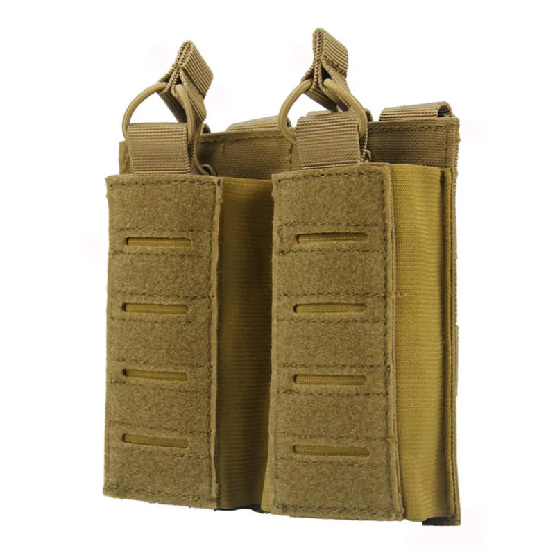 1000D Nylon Double Open-Top Laser-Cut MOLLE Magazine Pouch view 4