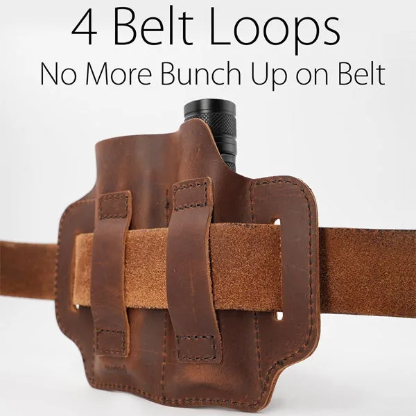 EDC Genuine Leather Survival Waist Pouch view 4