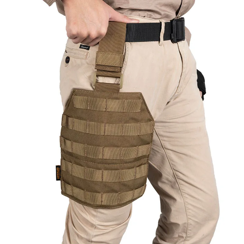 Adjustable MOLLE Drop Leg Panel with Dual-Strap Thigh Platform view 3