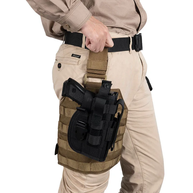 Adjustable MOLLE Drop Leg Panel with Dual-Strap Thigh Platform view 4