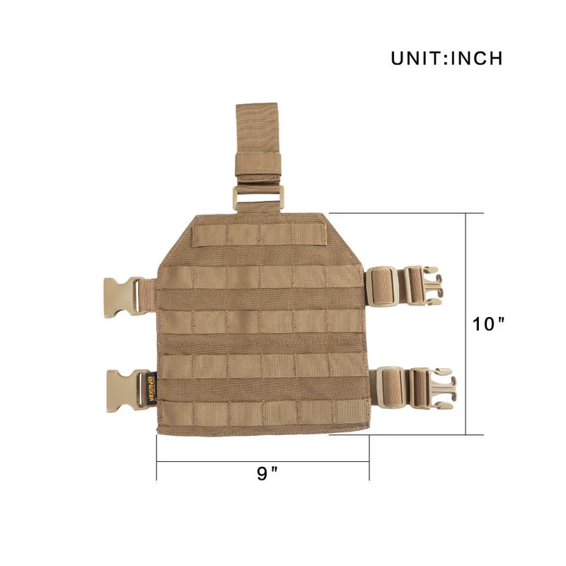 Adjustable MOLLE Drop Leg Panel with Dual-Strap Thigh Platform view 6