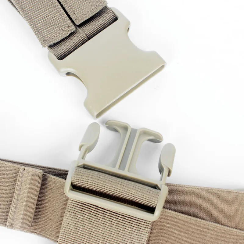 Adjustable Mini MOLLE Drop Leg Panel with Right-Hand Holster Pouch view 3