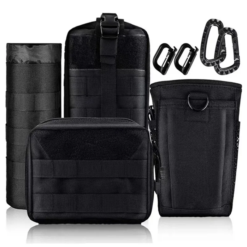 Universal MOLLE Vehicle Seat Organizer with 4 Removable Pouches and Waterproof Back Seat Cover view 6