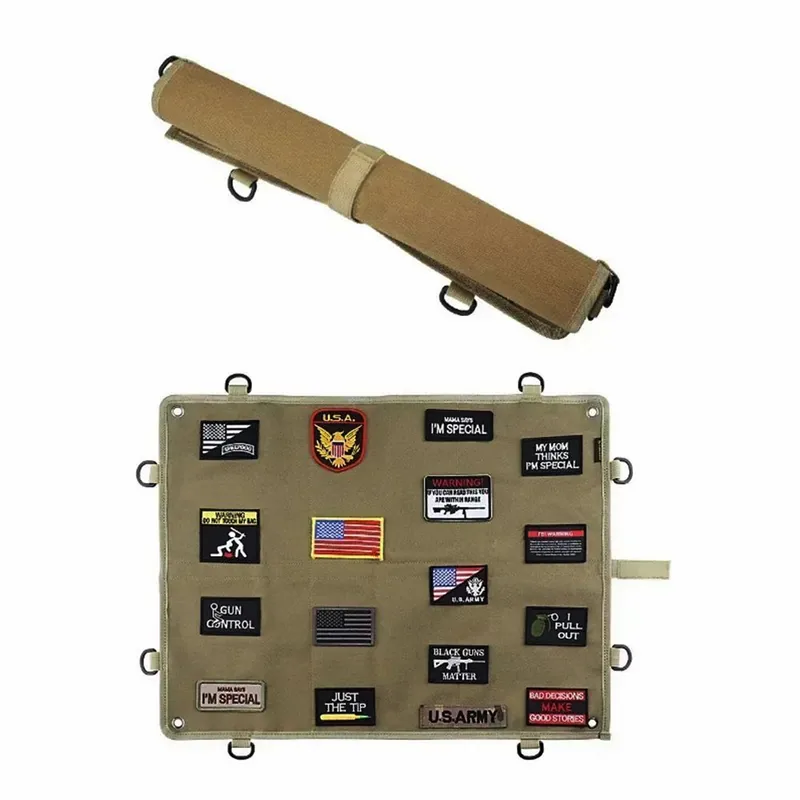 Foldable Tactical Patch Display Cloth Panel with Hook-and-Loop Surface — Tactical Accessories