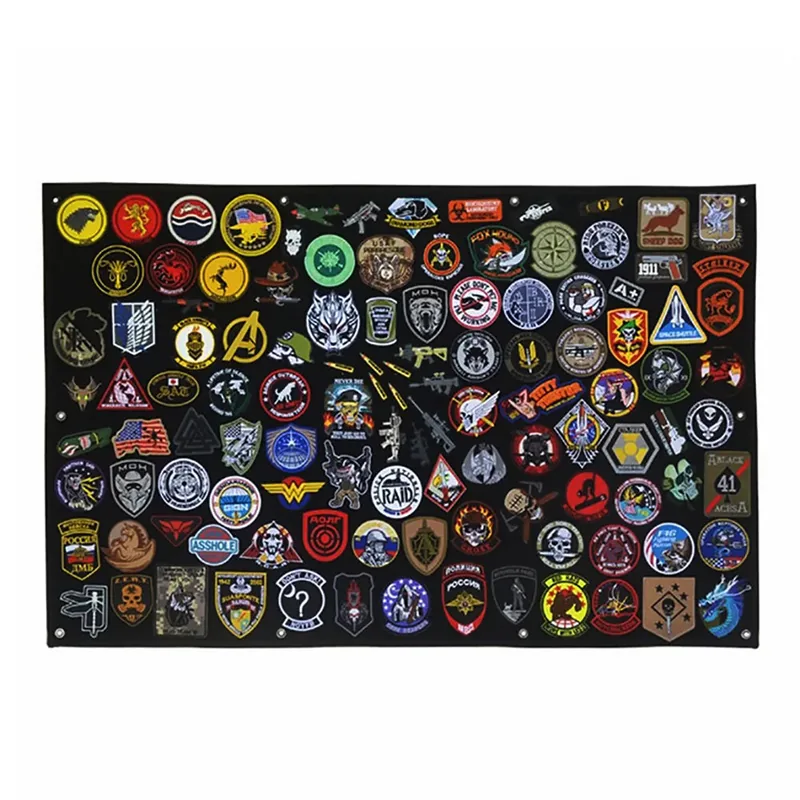 Foldable Tactical Patch Display Cloth Panel with Hook-and-Loop Surface view 4