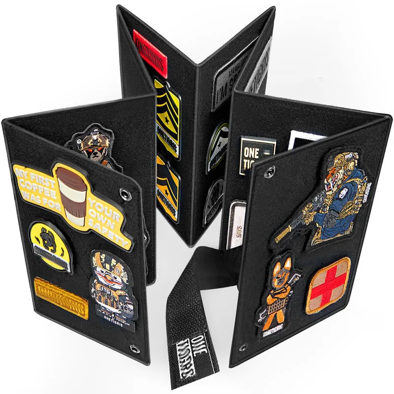 Foldable Tactical Patch Display Cloth Panel with Hook-and-Loop Surface view 5