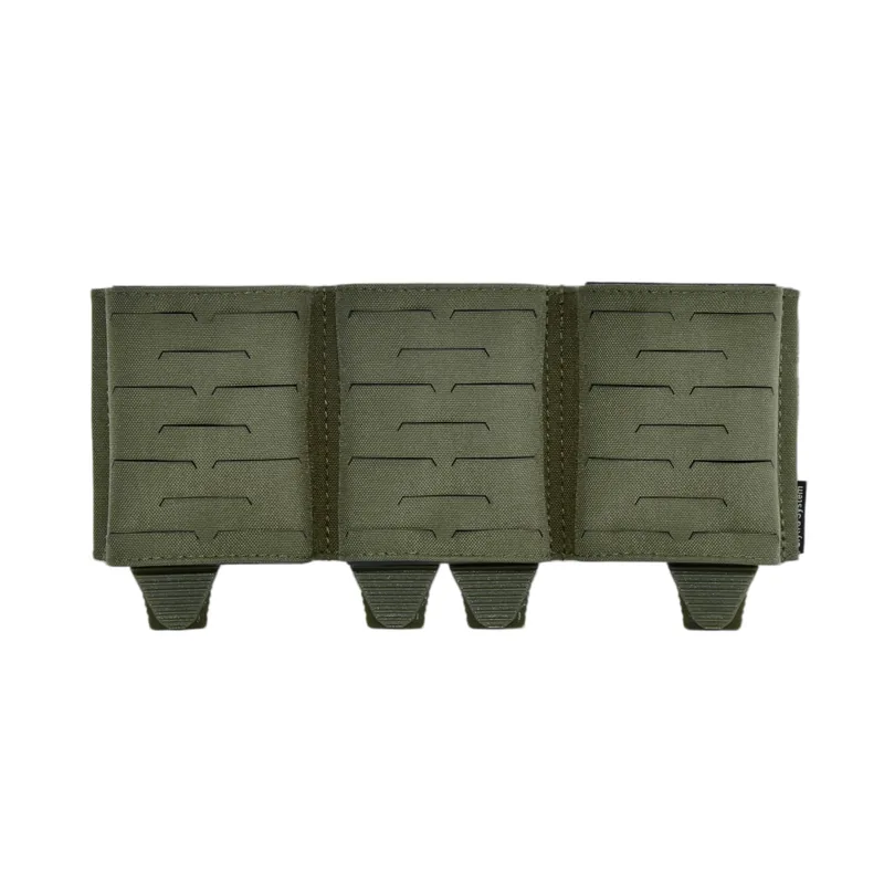 Laser-Cut MOLLE Front Panel with Triple 5.56 Magazine Pouches and Elastic K-Clips view 4