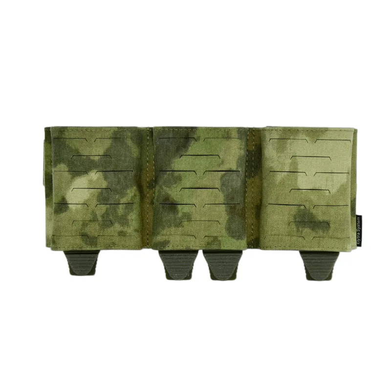 Laser-Cut MOLLE Front Panel with Triple 5.56 Magazine Pouches and Elastic K-Clips view 5