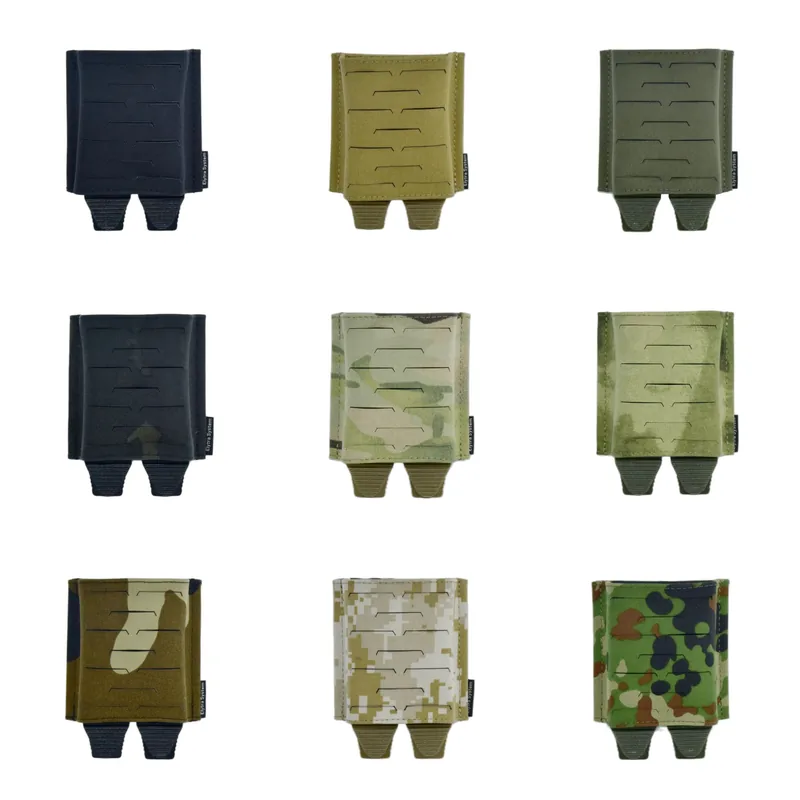 Laser-Cut MOLLE Front Panel with Single 5.56 Magazine Pouch and Elastic K-Clip — Tactical Accessories