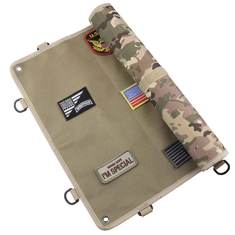 29x25x3cm Foldable Tactical Patch Display Panel with Hook-and-Loop Surface view 2