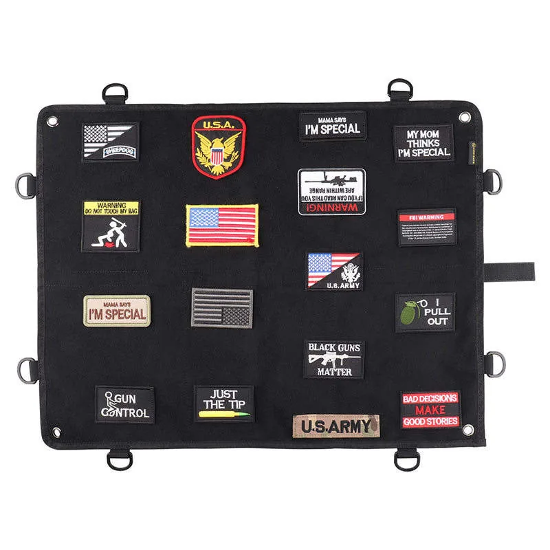 29x25x3cm Foldable Tactical Patch Display Panel with Hook-and-Loop Surface view 4