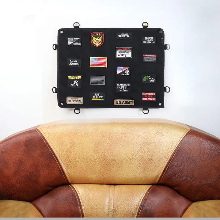 29x25x3cm Foldable Tactical Patch Display Panel with Hook-and-Loop Surface view 6