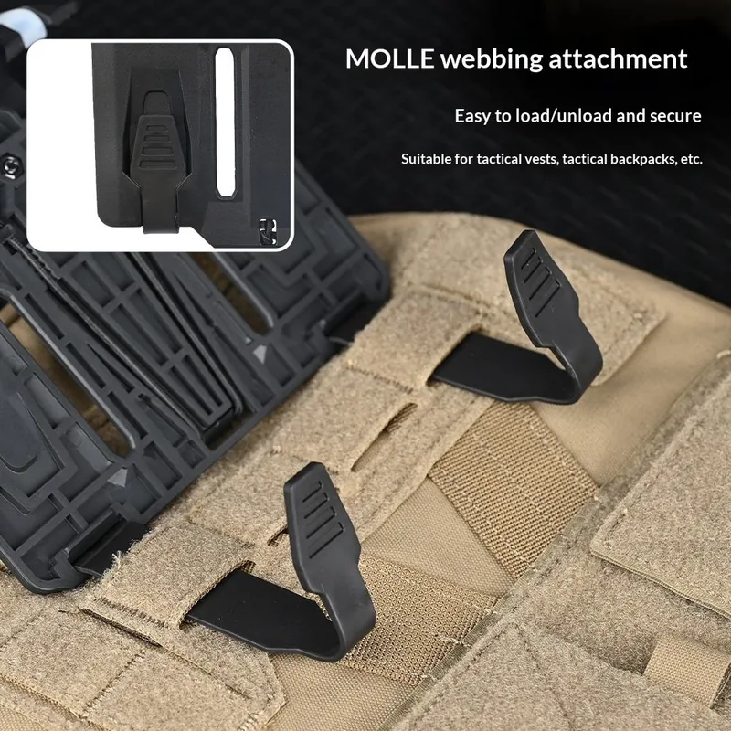 Universal MOLLE Navigation Panel with Foldable Adjustable-Angle Phone Holder view 4