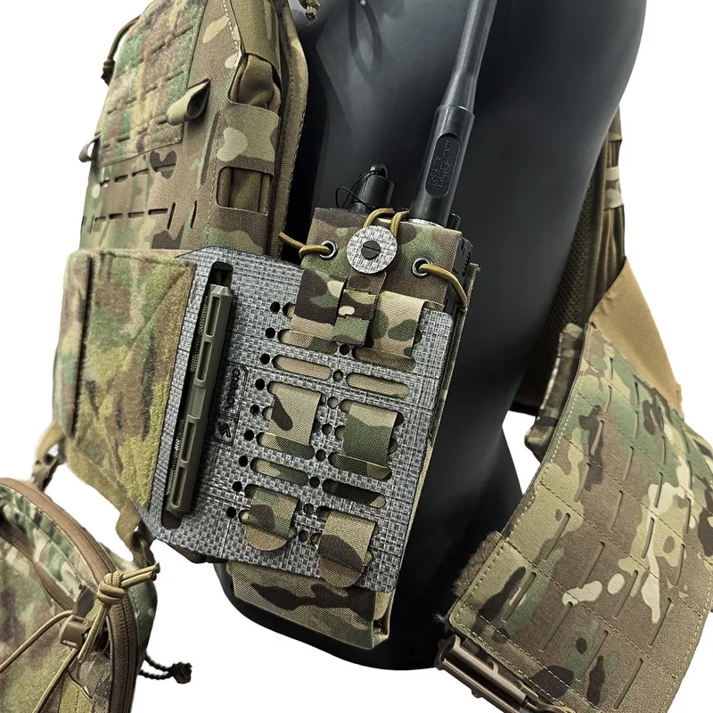 Lightweight Tegris Vest Side Panel with Laser-Cut 2x2 MOLLE Grid view 5