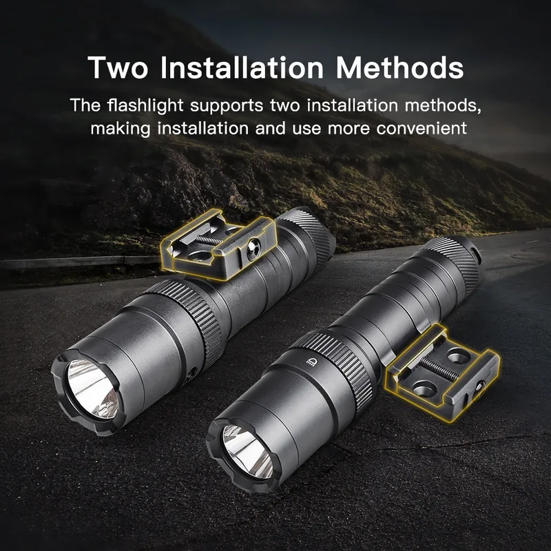 Tactical Red/Green Dot Laser Sight with Integrated LED Flashlight view 2