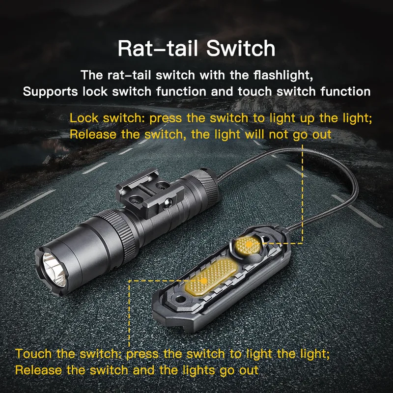 Tactical Red/Green Dot Laser Sight with Integrated LED Flashlight view 3