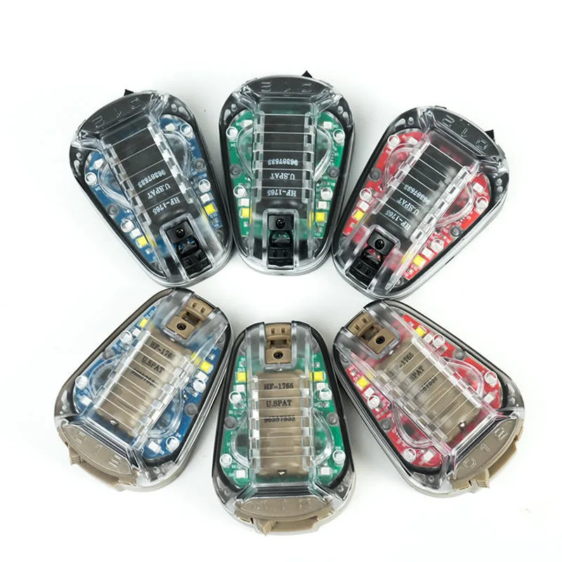 Survival Signal Helmet Light with Red/Green/Blue + IR Strobe (TKHS6) view 2
