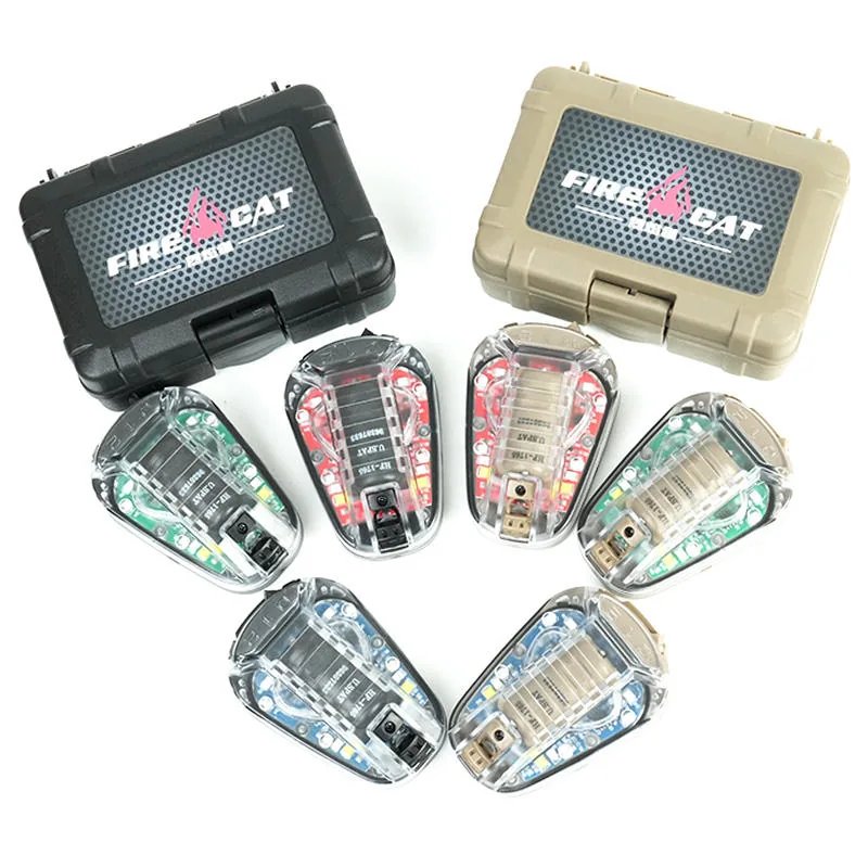 Survival Signal Helmet Light with Red/Green/Blue + IR Strobe (TKHS6) view 6