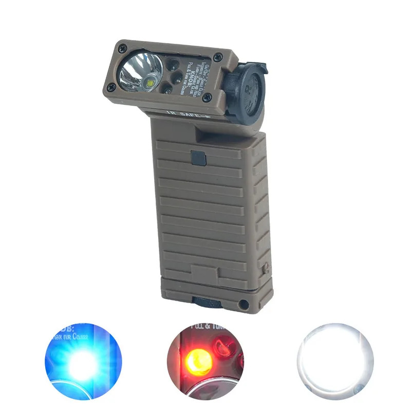 Rattlesnake Multi-Function Mini Tactical Camping Signal Light (3-Color + IR) view 3