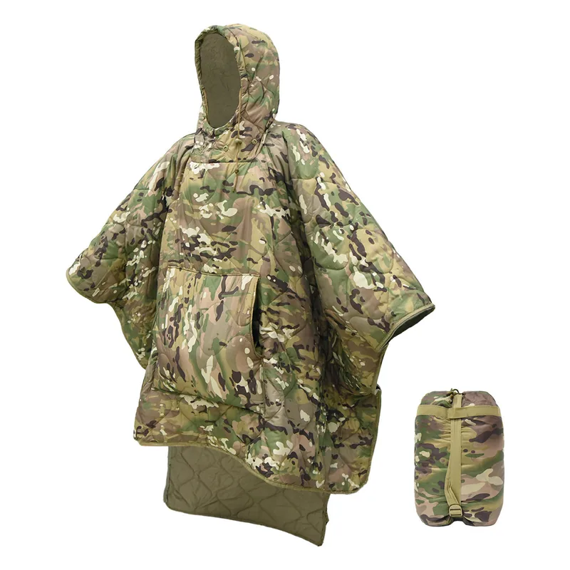 Waterproof Tactical Poncho Liner — Camo view 4