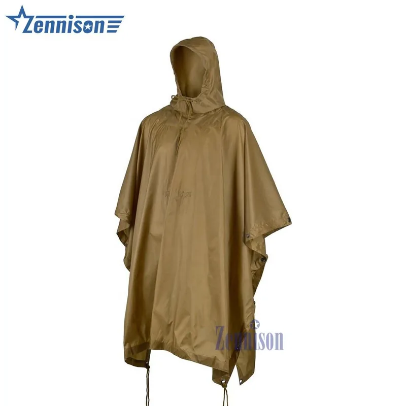 Waterproof Ripstop Tactical Poncho — Camo view 5