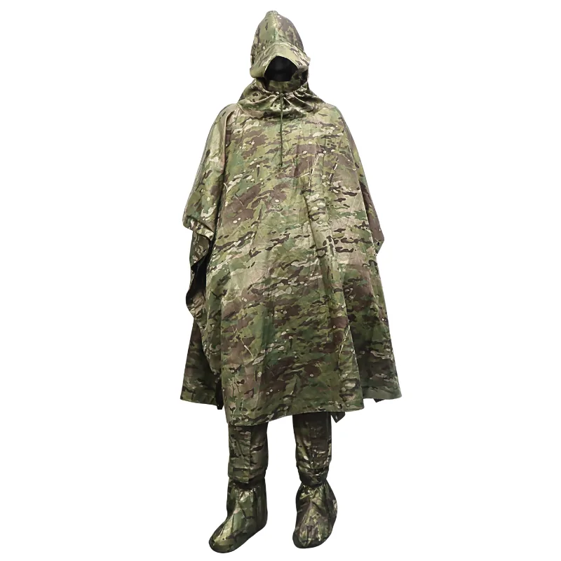 Anti-Thermal IR Camouflage Poncho — Camo — Tactical Camping