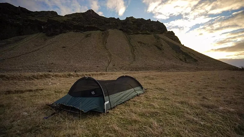 Camping Portable Affordable Hammock — Black view 2