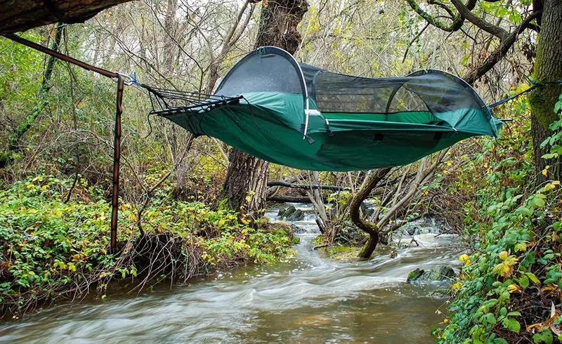 Camping Portable Affordable Hammock — Black view 6