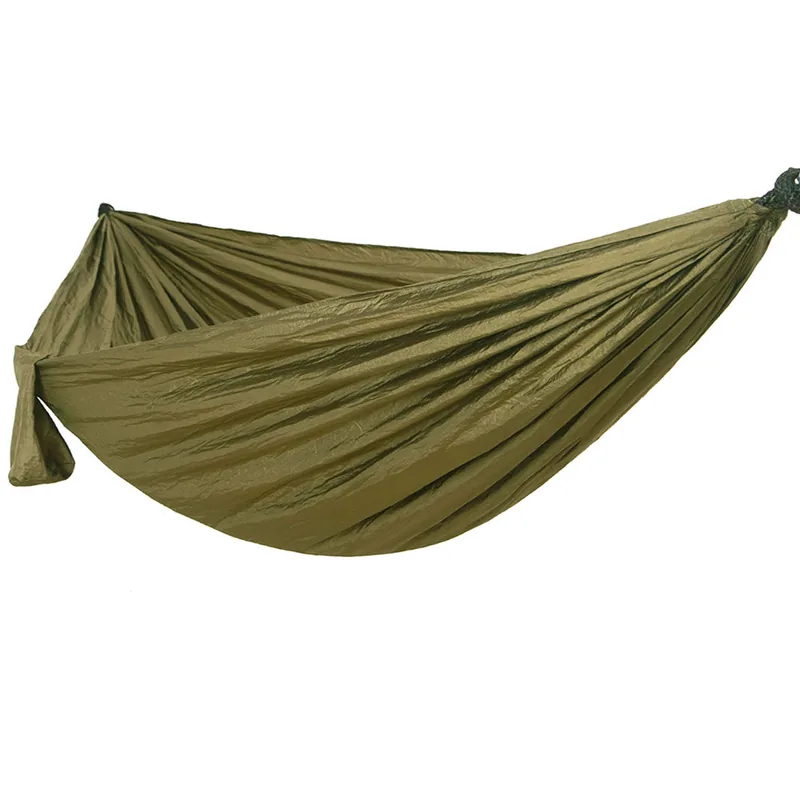 Parachute Nylon Hanging Chair Hammock — Black — Tactical Camping