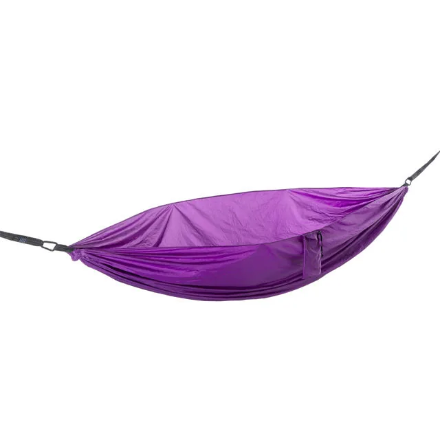 Parachute Nylon Hanging Chair Hammock — Black view 2