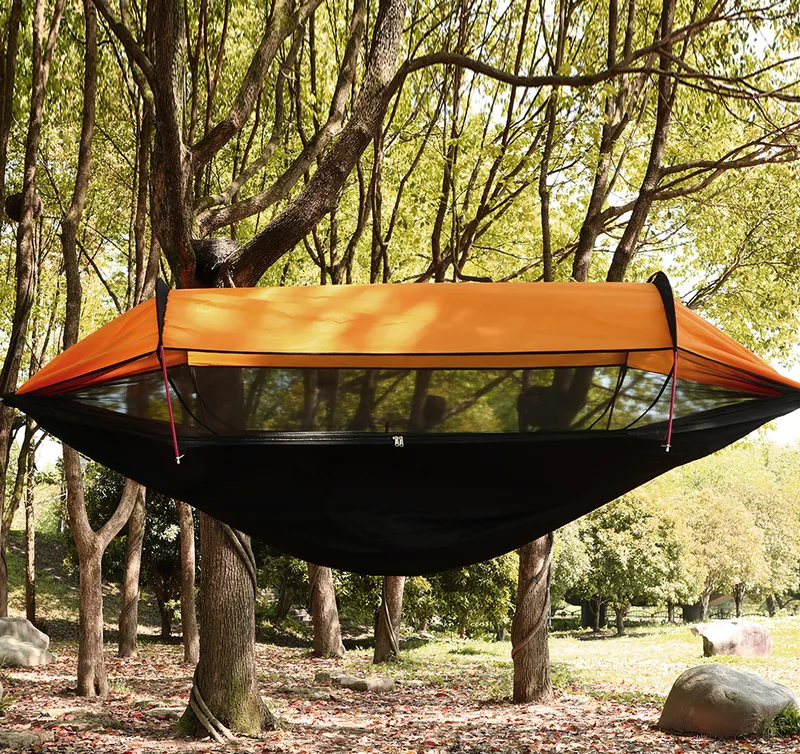 Portable Hanging Tent Hammock — Army Green view 3