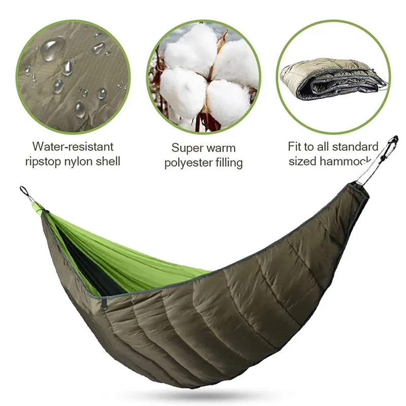 Heavy Duty Safety Net Hammock 2 Person — Black view 5