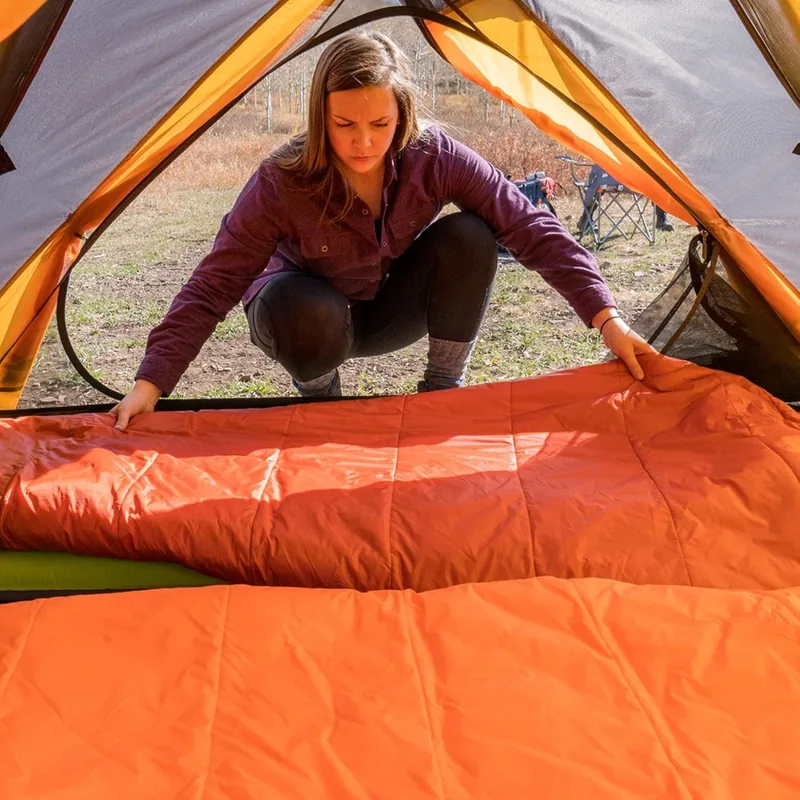 3-4 Season Cold Weather Sleeping Bag — Green view 6