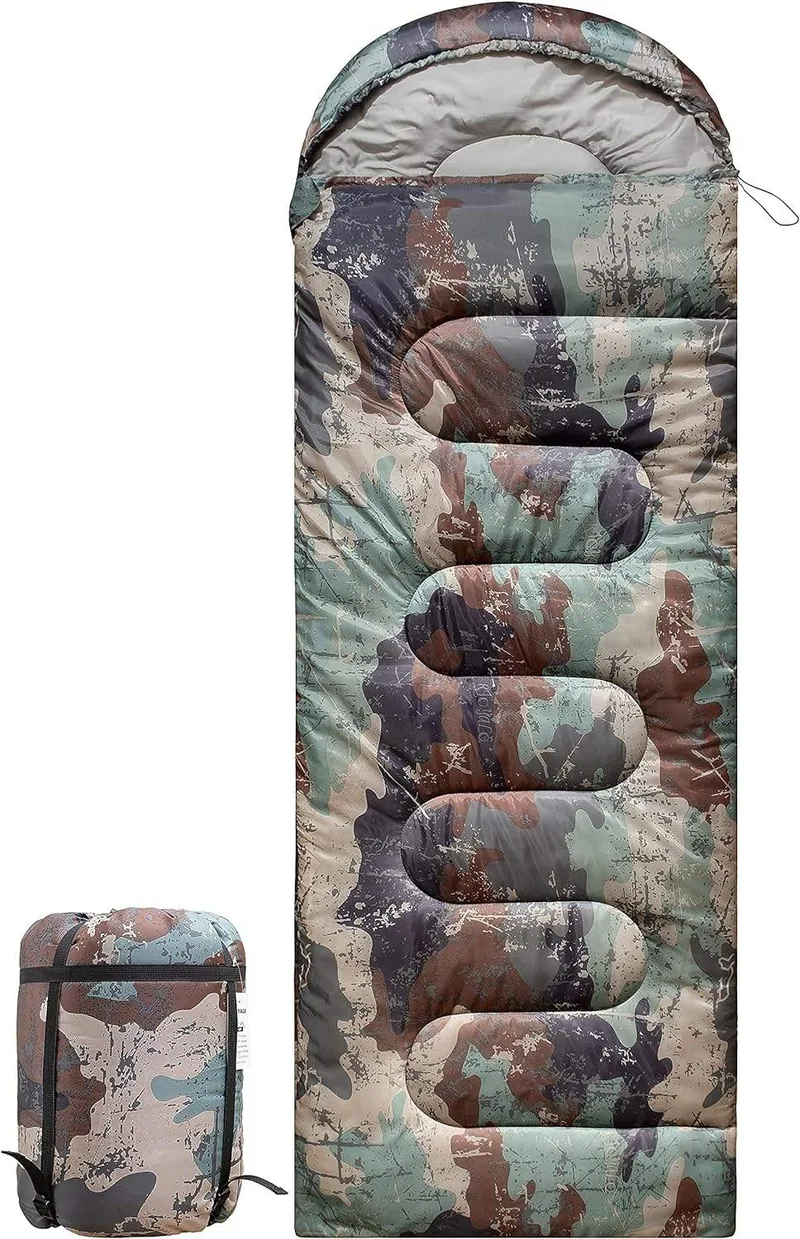 Cold Weather Winter Camo Sleeping Bag — Camo view 2