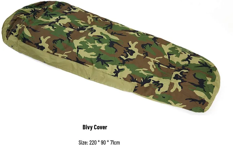 US Woodland Camouflage Waterproof Bivvy — Camo view 3