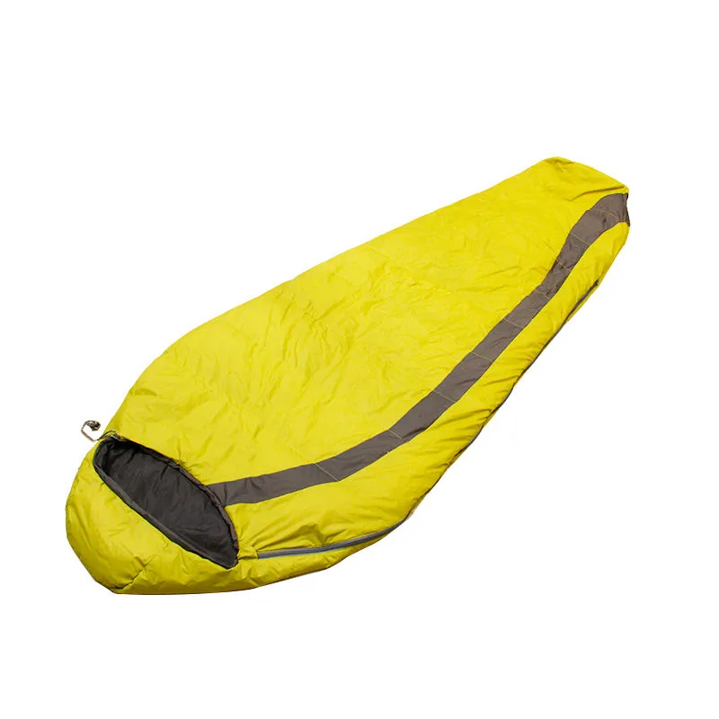Yellow Duck Down Sleeping Bag — Navy — Tactical Camping