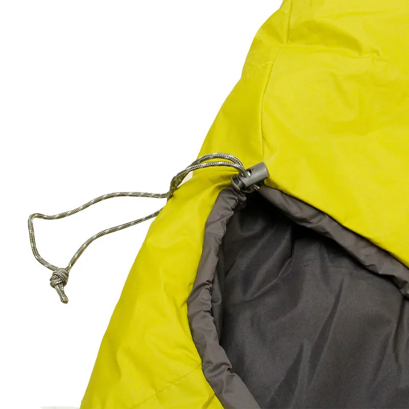 Yellow Duck Down Sleeping Bag — Navy view 4