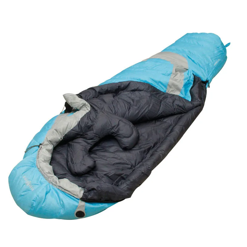 Down Sleeping Bag Cold Weather — Navy view 3