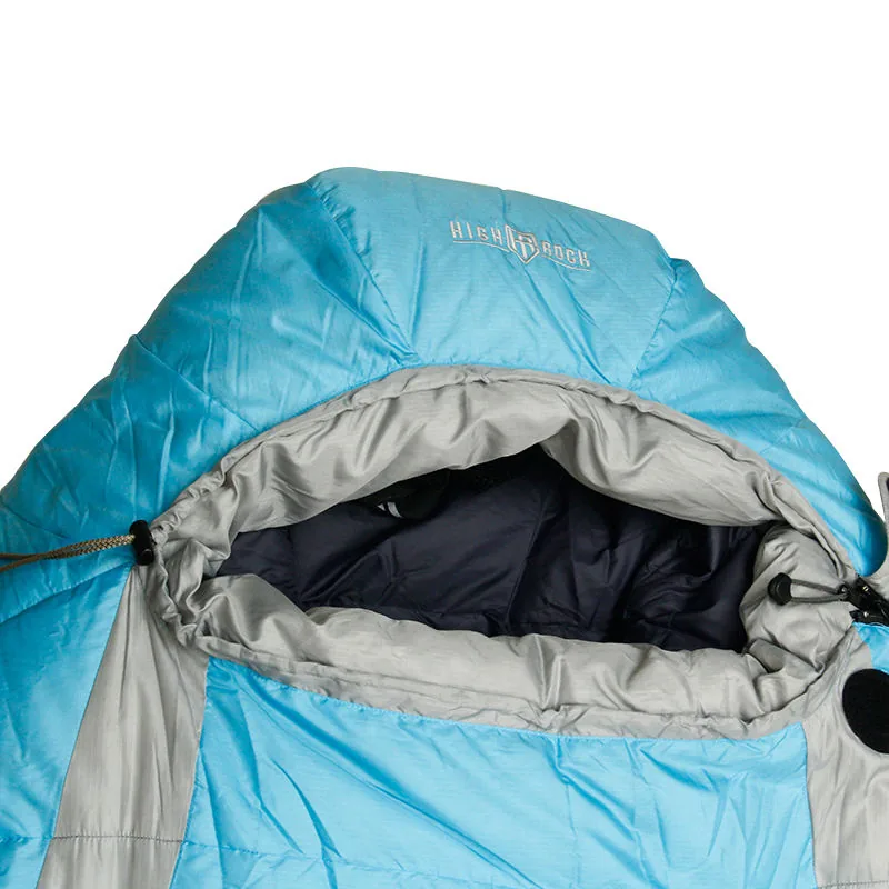 Down Sleeping Bag Cold Weather — Navy view 4