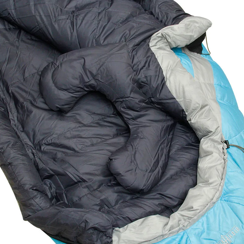 Down Sleeping Bag Cold Weather — Navy view 5